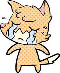 crying fox cartoon