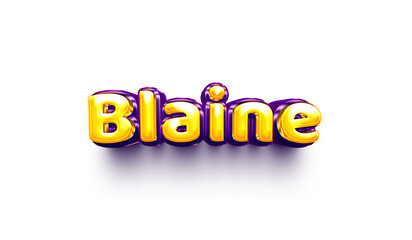 names of boys English helium balloon shiny celebration sticker 3d inflated Blaine