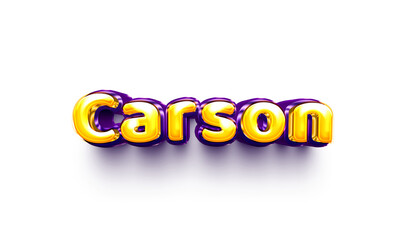names of boys English helium balloon shiny celebration sticker 3d inflated Carson