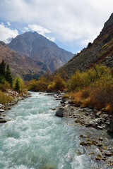 Fototapeta na wymiar Ala Archa national park, Kyrgyzstan