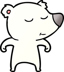 Fototapeta premium polar bear cartoon