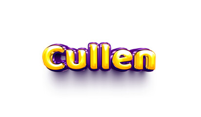 names of boys English helium balloon shiny celebration sticker 3d inflated Cullen