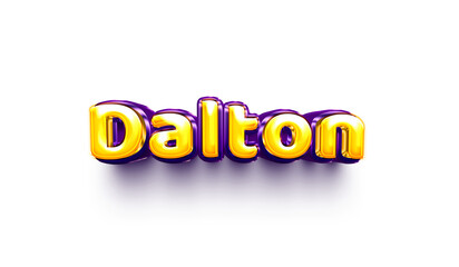 names of boys English helium balloon shiny celebration sticker 3d inflated Dalton