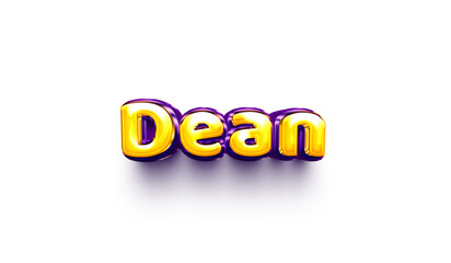 names of boys English helium balloon shiny celebration sticker 3d inflated Dean