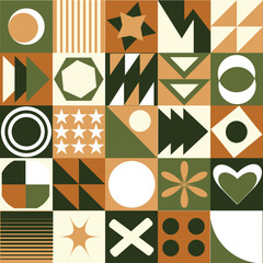 Neo Geo pattern, geometric abstract pattern set, background vector, geometrical design shapes