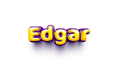names of boys English helium balloon shiny celebration sticker 3d inflated Edgar
