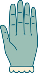 iconic tattoo style image of a hand