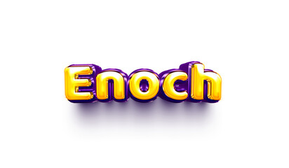 names of boys English helium balloon shiny celebration sticker 3d inflated Enoch