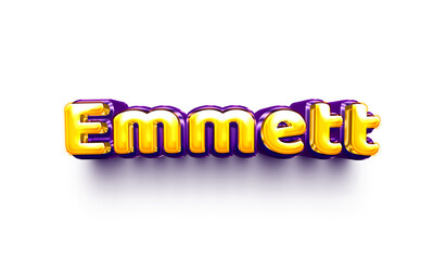 names of boys English helium balloon shiny celebration sticker 3d inflated Enrique