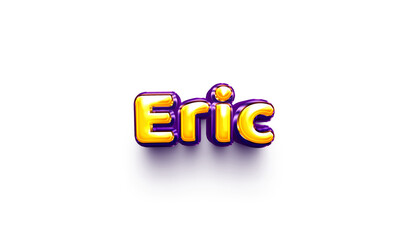 names of boys English helium balloon shiny celebration sticker 3d inflated Eric