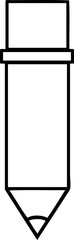 Obraz premium line drawing cartoon of a of a pencil