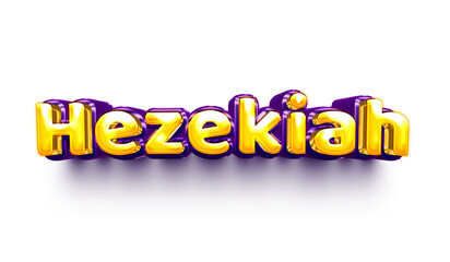 names of boys English helium balloon shiny celebration sticker 3d inflated Hezekiah