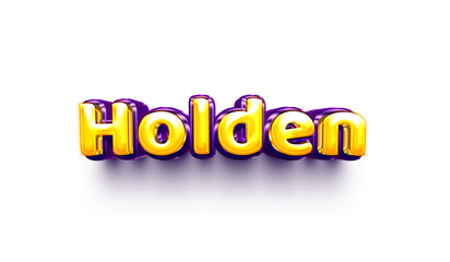 names of boys English helium balloon shiny celebration sticker 3d inflated Holden