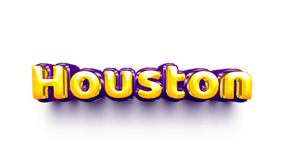 names of boys English helium balloon shiny celebration sticker 3d inflated Houston