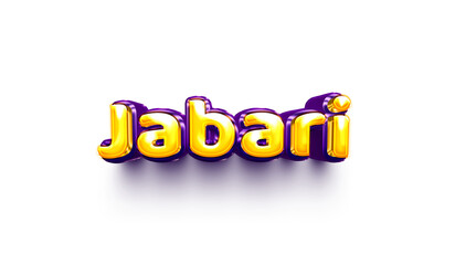 names of boys English helium balloon shiny celebration sticker 3d inflated Jabari