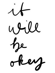 it will be ok handlettering