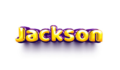 names of boys English helium balloon shiny celebration sticker 3d inflated Jackson