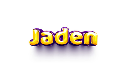 names of boys English helium balloon shiny celebration sticker 3d inflated Jaden