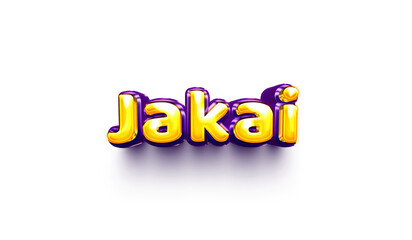 names of boys English helium balloon shiny celebration sticker 3d inflated Jakai