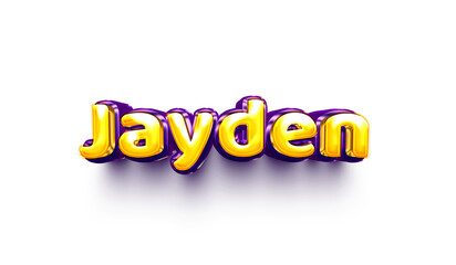 names of boys English helium balloon shiny celebration sticker 3d inflated  Jayden 