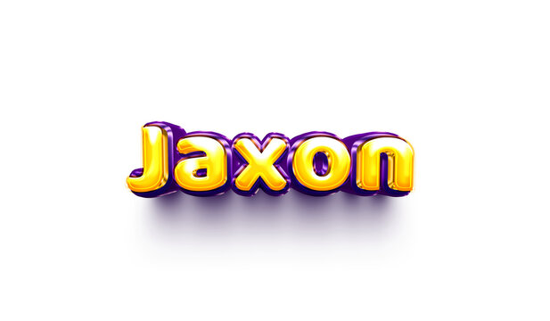 names of boys English helium balloon shiny celebration sticker 3d inflated Jaxon