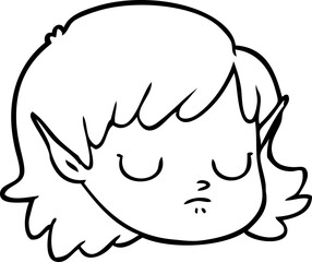 cartoon elf girl
