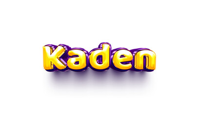 names of boys English helium balloon shiny celebration sticker 3d inflated Kaden