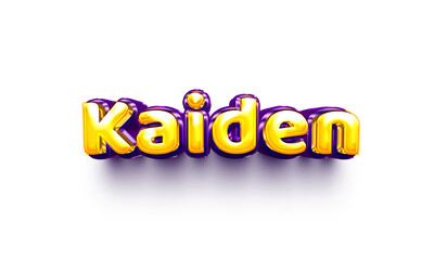 names of boys English helium balloon shiny celebration sticker 3d inflated Kaiden