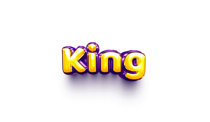 names of boys English helium balloon shiny celebration sticker 3d inflated King