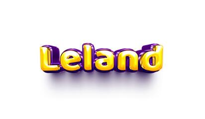 names of boys English helium balloon shiny celebration sticker 3d inflated Leland