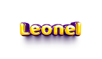 names of boys English helium balloon shiny celebration sticker 3d inflated Leonel