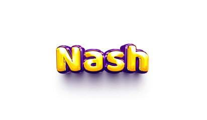 names of boys English helium balloon shiny celebration sticker 3d inflated Nash