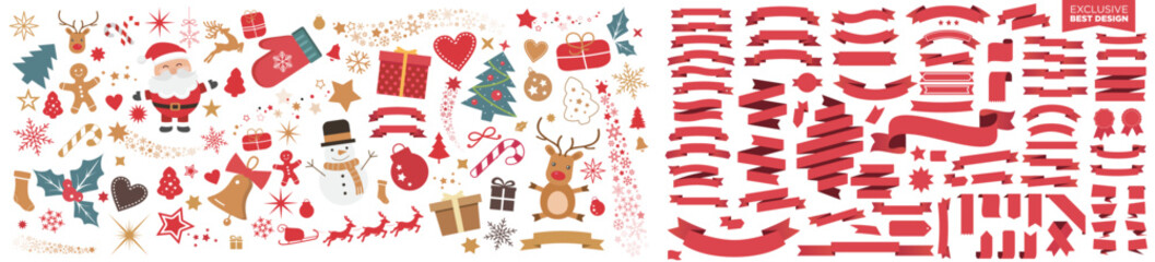 Christmas greeting cards stock illustration