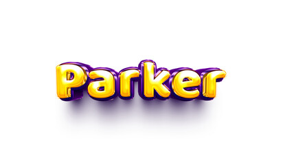 names of boys English helium balloon shiny celebration sticker 3d inflated Parker