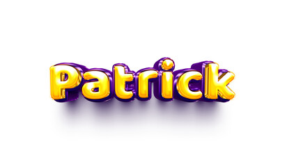 names of boys English helium balloon shiny celebration sticker 3d inflated Patrick