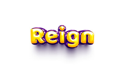 names of boys English helium balloon shiny celebration sticker 3d inflated Reign