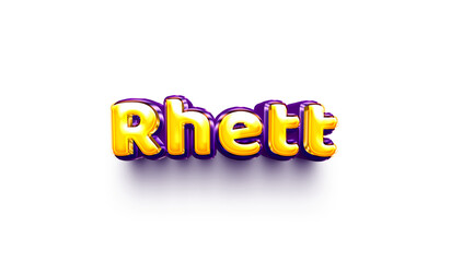 names of boys English helium balloon shiny celebration sticker 3d inflated Rhett