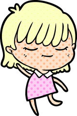 Obraz premium cartoon woman