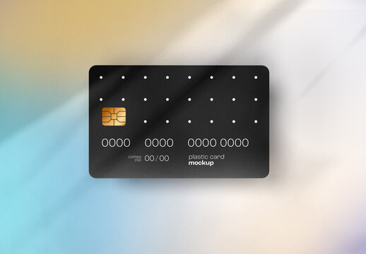 Plastic Card Mockup or Debit Card