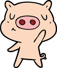 cartoon content pig
