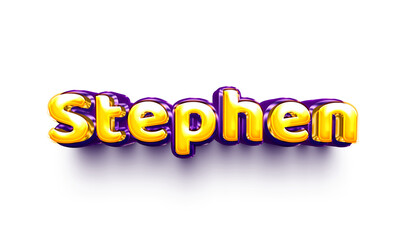 names of boys English helium balloon shiny celebration sticker 3d inflated Stephen