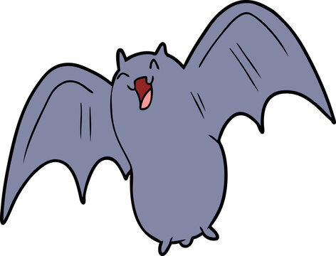 spooky cartoon bat