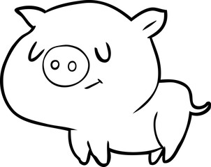 cute cartoon pig