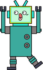 cute cartoon of a robot