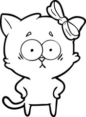 Obraz premium cartoon cat