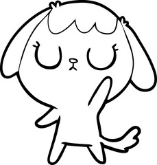 cute cartoon dog