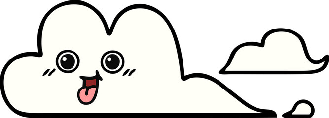 cute cartoon of a clouds