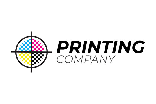 Printing Company Logo Design with Cross