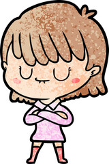 cartoon woman