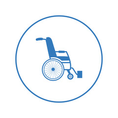 Handicap parking wheelchair icon | Circle version icon |